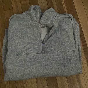Grey quarter zip
